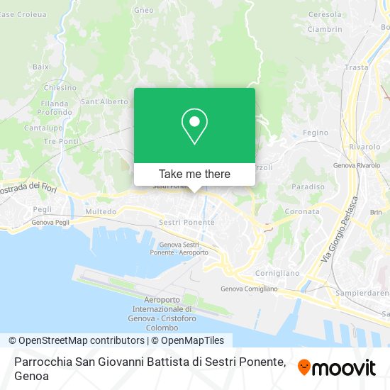 Parrocchia San Giovanni Battista di Sestri Ponente map