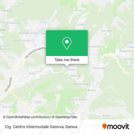 Cig. Centro Intermodale Genova map