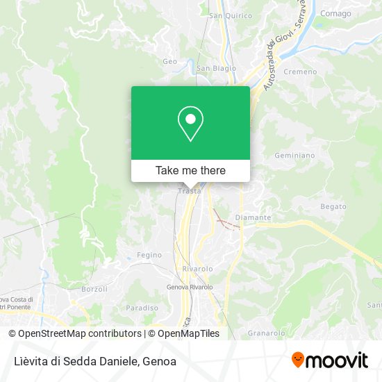 Lìèvita di Sedda Daniele map