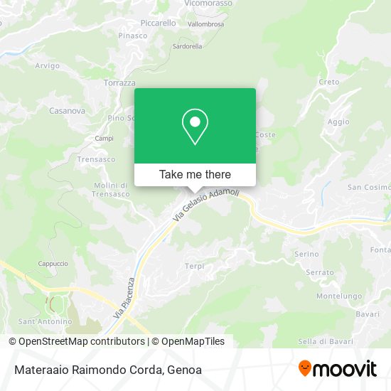 Materaaio Raimondo Corda map