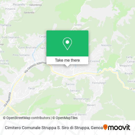Cimitero Comunale Struppa S. Siro di Struppa map