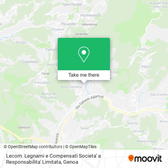 Lecom. Legnami e Compensati Societa' a Responsabilita' Limitata map
