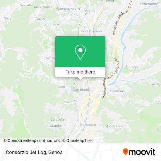 Consorzio Jet Log map