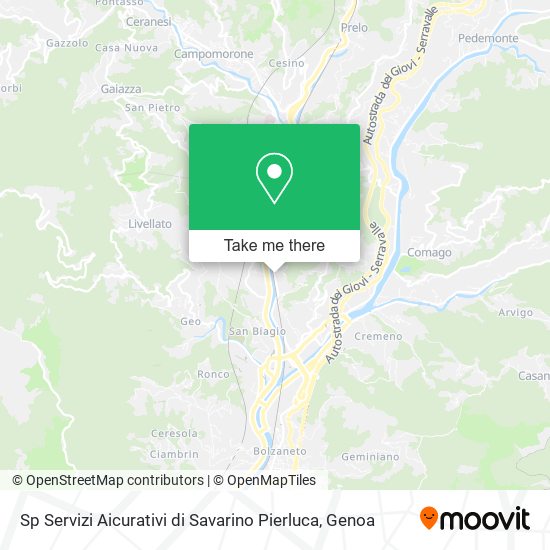 Sp Servizi Aicurativi di Savarino Pierluca map