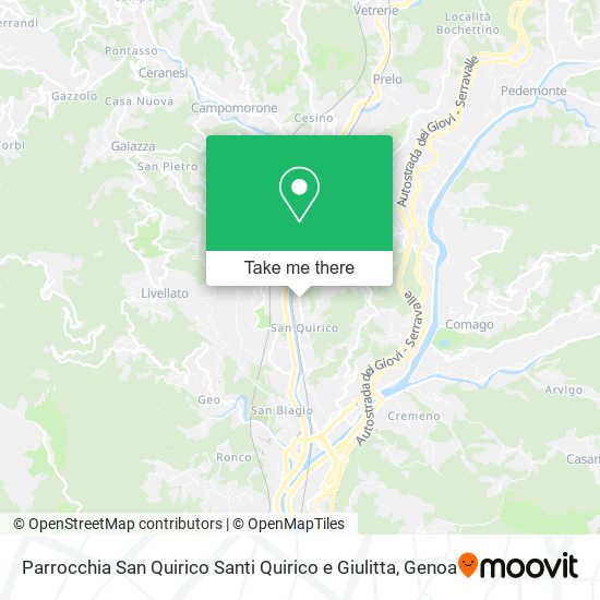 Parrocchia San Quirico Santi Quirico e Giulitta map