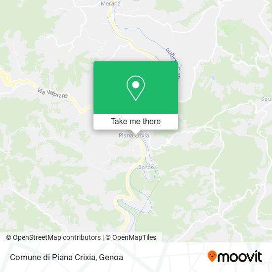 Comune di Piana Crixia map