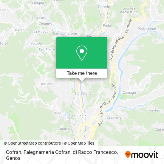 Cofran. Falegnameria Cofran. di Racco Francesco map