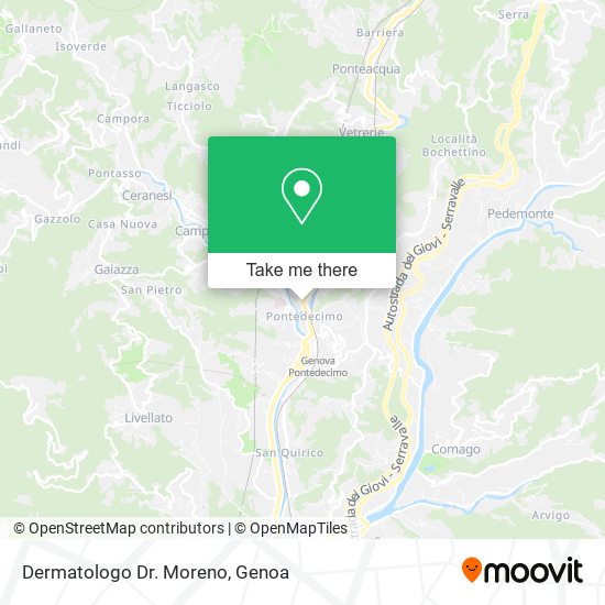 Dermatologo Dr. Moreno map