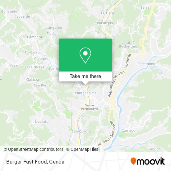 Burger Fast Food map