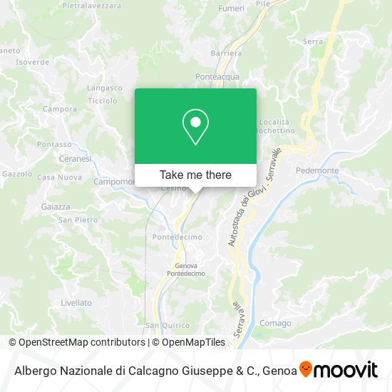 Albergo Nazionale di Calcagno Giuseppe & C. map