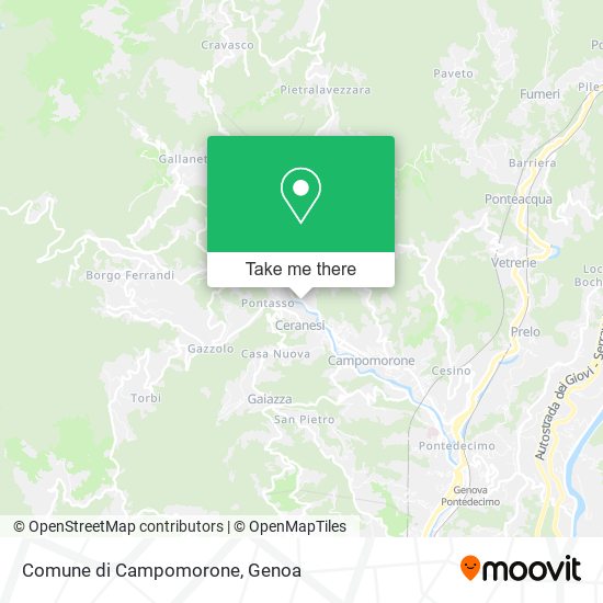 Comune di Campomorone map