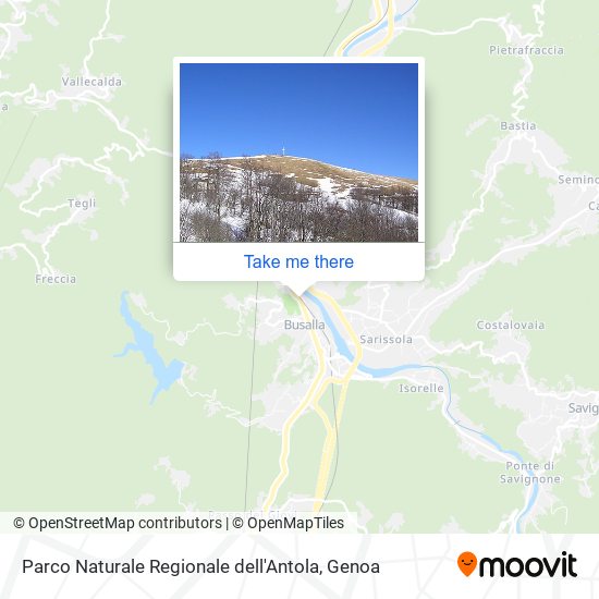 Parco Naturale Regionale dell'Antola map