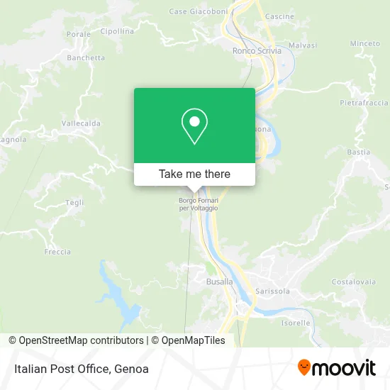 Italian Post Office map