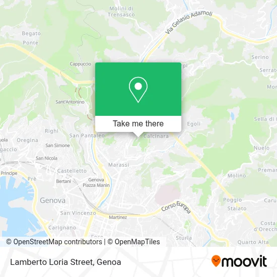 Lamberto Loria Street map