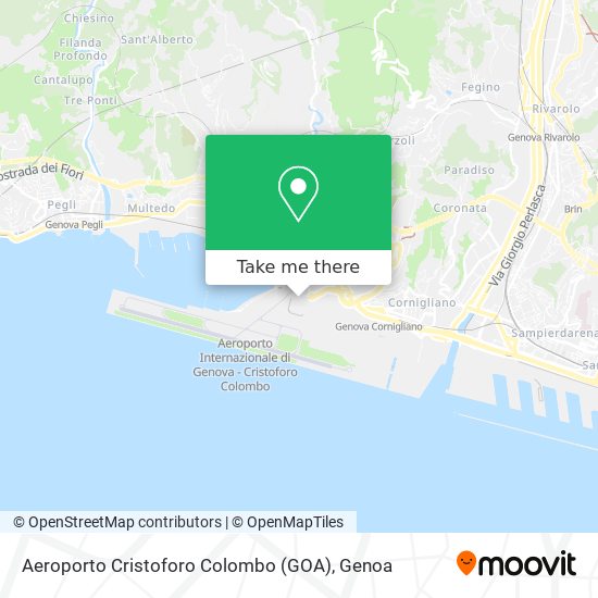 Aeroporto Cristoforo Colombo (GOA) map