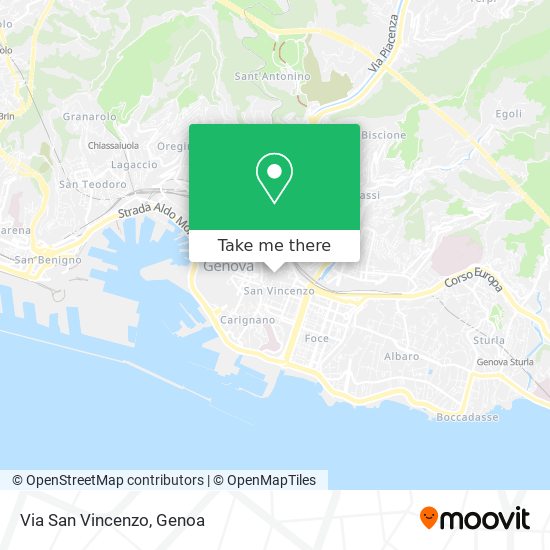 Via San Vincenzo map