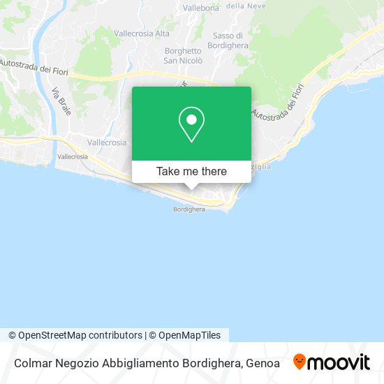 Colmar Negozio Abbigliamento Bordighera map