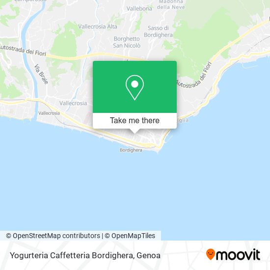 Yogurteria Caffetteria Bordighera map