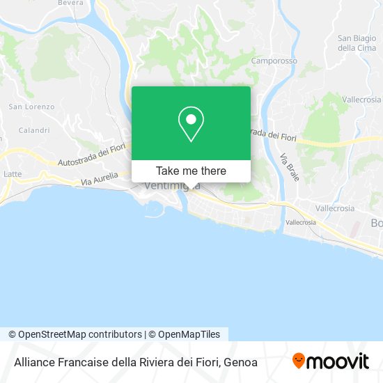 Alliance Francaise della Riviera dei Fiori map