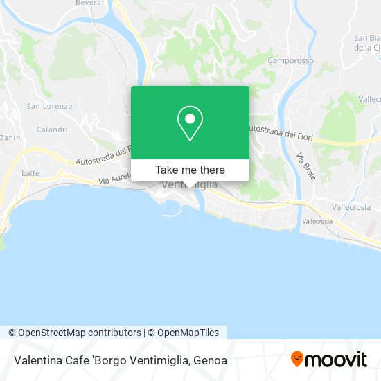 Valentina Cafe 'Borgo Ventimiglia map