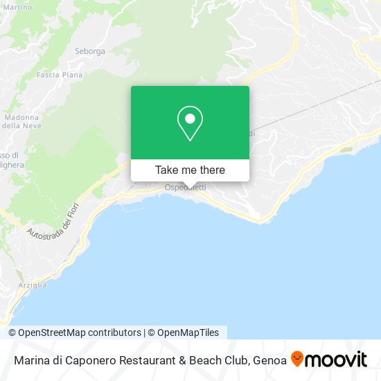 Marina di Caponero Restaurant & Beach Club map