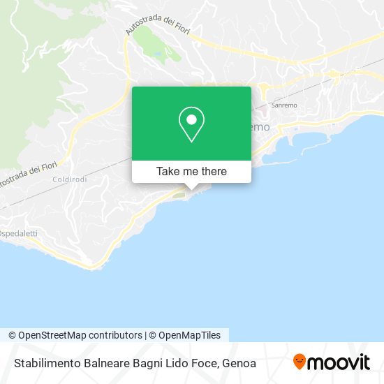 Stabilimento Balneare Bagni Lido Foce map