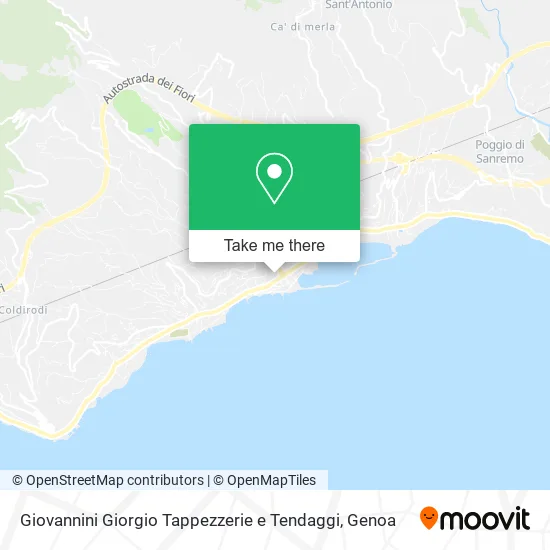 Giovannini Giorgio Tappezzerie e Tendaggi map