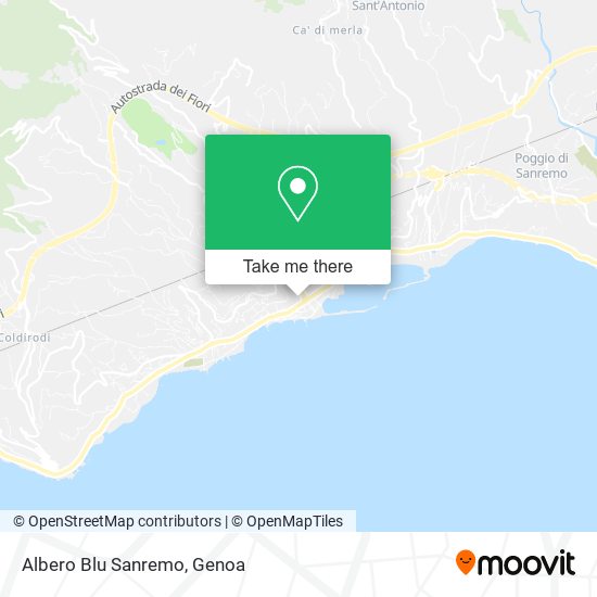 Albero Blu Sanremo map
