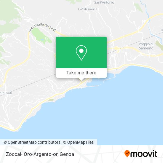 Zoccai- Oro-Argento-or map