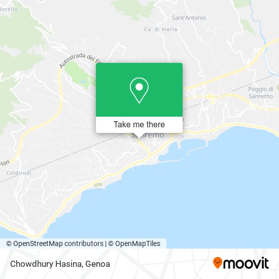 Chowdhury Hasina map