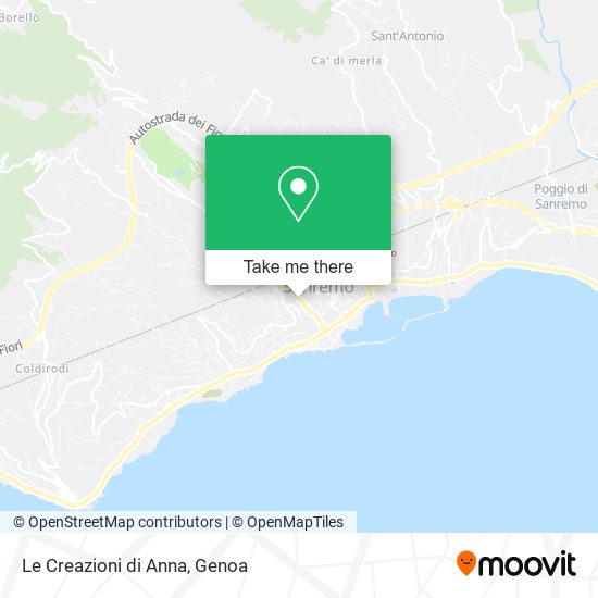 Le Creazioni di Anna map