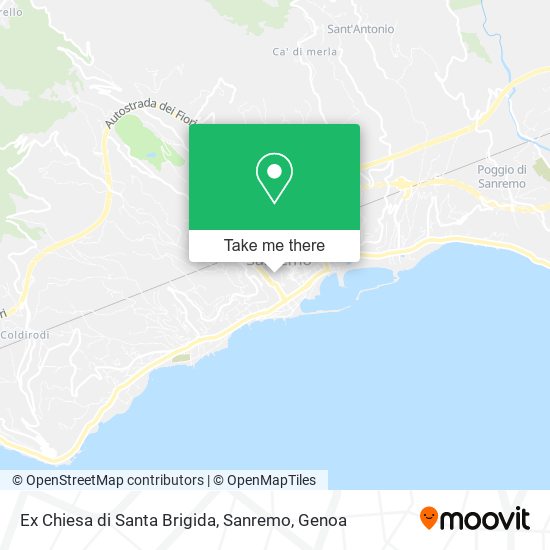 Ex Chiesa di Santa Brigida, Sanremo map