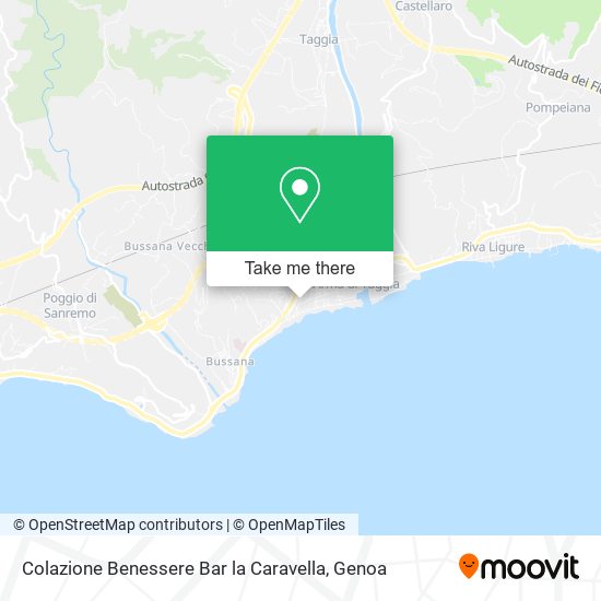 Colazione Benessere Bar la Caravella map