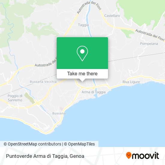 Puntoverde Arma di Taggia map