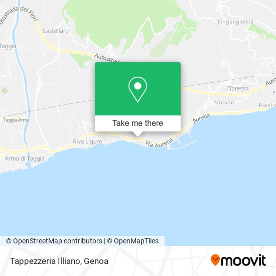 Tappezzeria Illiano map