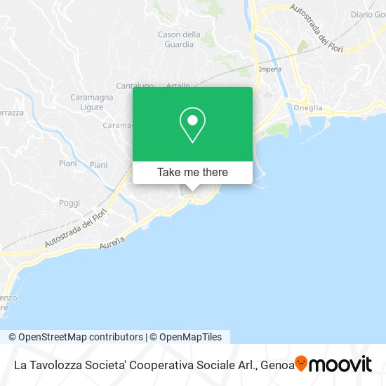 La Tavolozza Societa' Cooperativa Sociale Arl. map