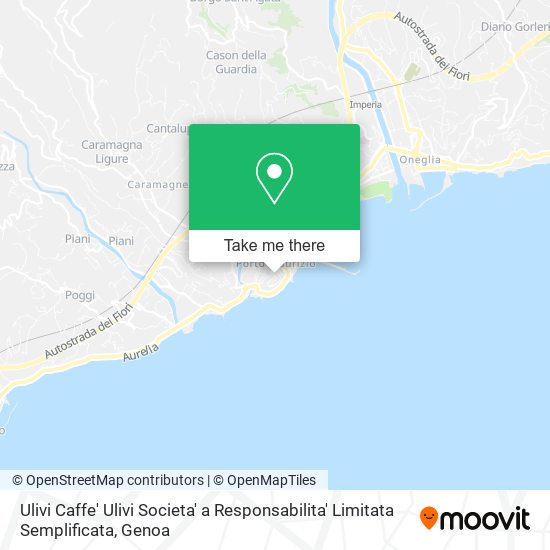 Ulivi Caffe' Ulivi Societa' a Responsabilita' Limitata Semplificata map