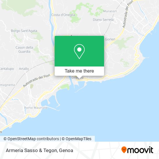 Armeria Sasso & Tegon map