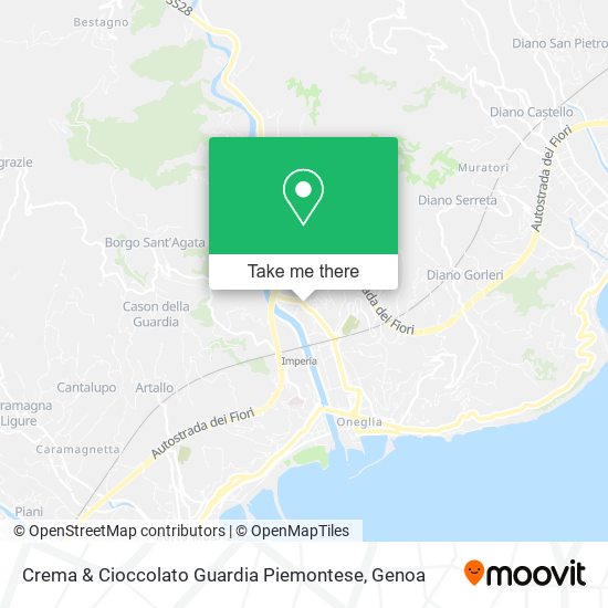 Crema & Cioccolato Guardia Piemontese map