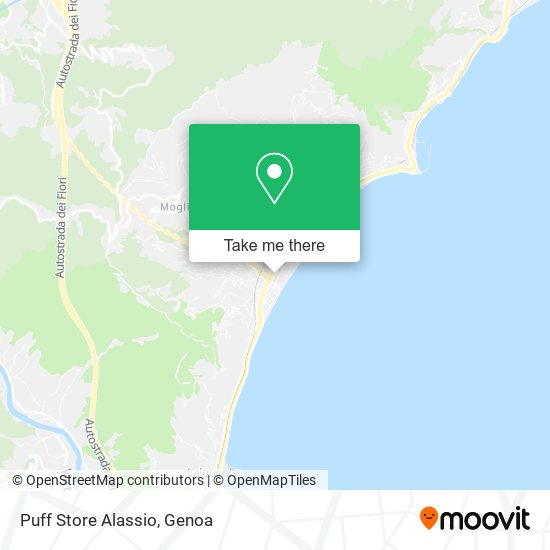 Puff Store Alassio map