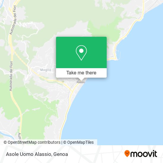 Asole Uomo Alassio map