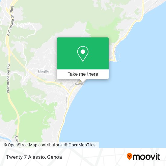 Twenty 7 Alassio map