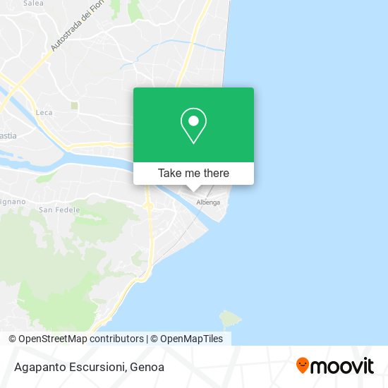 Agapanto Escursioni map