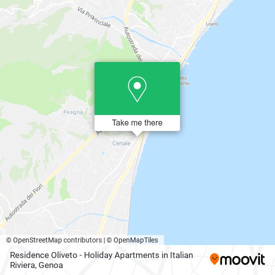 Residence Oliveto - Holiday Apartments in Italian Riviera map