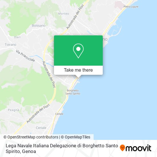 Lega Navale Italiana Delegazione di Borghetto Santo Spirito map