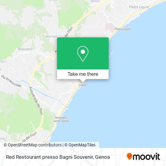 Red Restourant presso Bagni Souvenir map