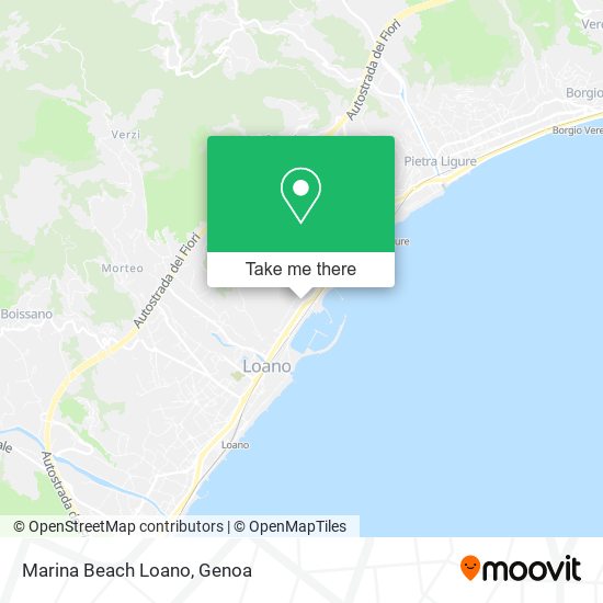 Marina Beach Loano map