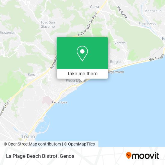 La Plage Beach Bistrot map