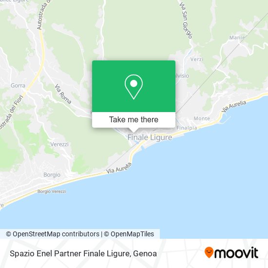 Spazio Enel Partner Finale Ligure map