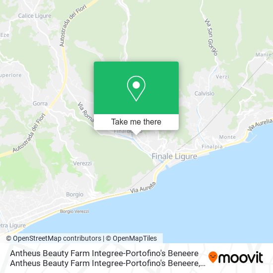 Antheus Beauty Farm Integree-Portofino's Beneere Antheus Beauty Farm Integree-Portofino's Beneere map